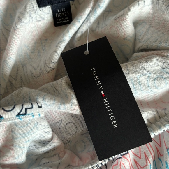 Girls Size 10/12 Tommy Hilfiger Spellout One Shoulder Romper - Picture 7 of 8